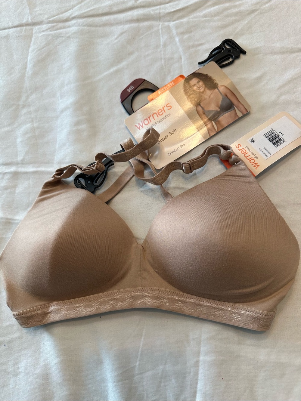 Warner's Beige Wireless T-Shirt Bra - Smooth Molded Cups